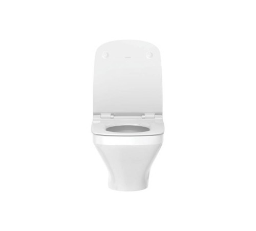 Сиденье для унитаза Duravit DuraStyle с микролифтом петли нержавеющая сталь белое 0063790000