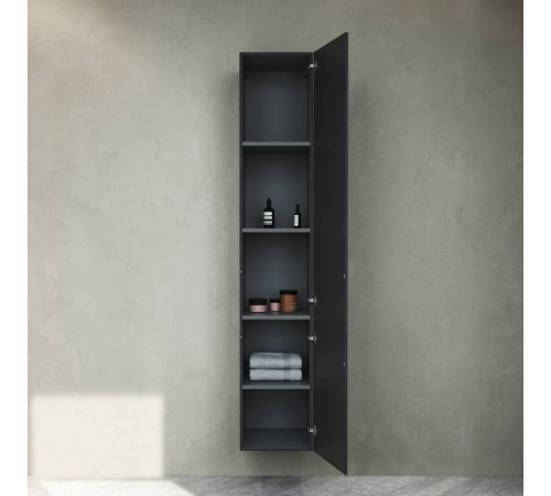 Шкаф-пенал подвесной AM.PM Gem 30 см правый черный матовый M90CHR0306BM