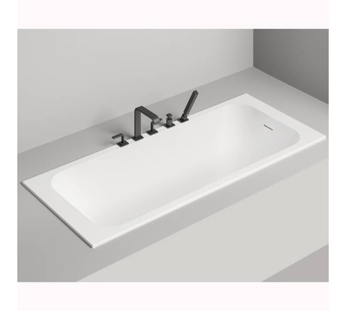 Ванна встраиваемая Salini Orlanda Kit 180х80х60 см S-Stone белый матовый 102122M