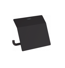 Бумагодержатель Hansgrohe AddStoris с крышкой черный матовый 41753670