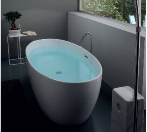 Ванна отдельностоящая акриловая Kerasan Flo 170х82 см со сливом click-clack 742901