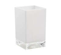 Стакан настольный Laufen Kartell 7х7х12 см пластик плотный белый 3.8233.0.090.000.1