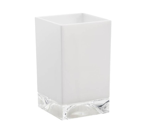 Стакан настольный Laufen Kartell 7х7х12 см пластик плотный белый 3.8233.0.090.000.1