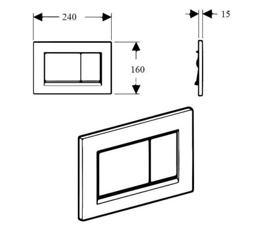 Панель смыва Boheme 650-G стальная золото 650-G
