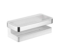 Полка для душа Keuco Moll 240х110х80 мм хром/белый 12758010000