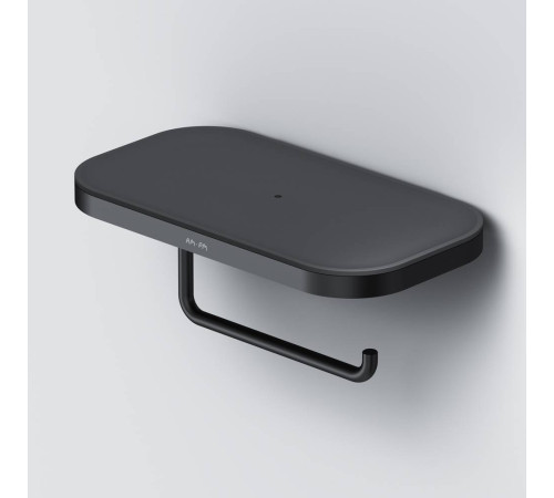 Держатель для туалетной бумаги с полкой AM.PM Func черный A8F341422