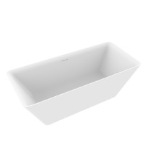 Ванна акриловая отдельностоящая AQUAMET AQM3502MW 1676х750х600 мм белый матовый AQM3502MW