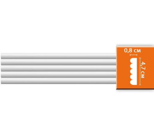 Молдинг гладкий DECOMASTER 47х9х2400 мм 97607