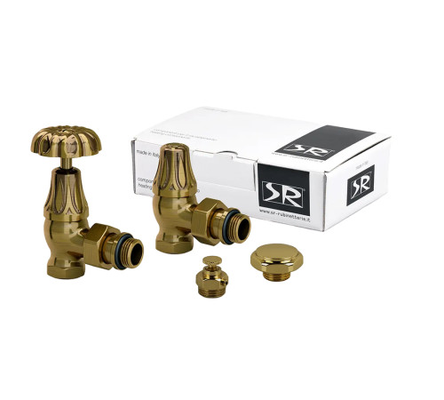 Комплект вентилей SR Rubinetterie Floral Old Style 1/2 угловой бронза K337-1500Z000