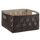 Корзинка ADJ Bottega 35х35х20 см шоколад/капучино 1045.06/04