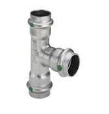 Тройник Viega Sanpress Inox 28 x 22 x 22 мм нержавеющая сталь 452506