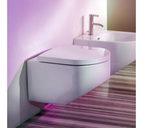 Унитаз подвесной Laufen Sonar 53х37х34 см безободковый белый матовый 8.2034.1.757.000.1