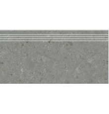 Ступень Kerama Marazzi Чеппо ди Гре серый тёмный матовый обрезной 30x60 см DD606120R/GR