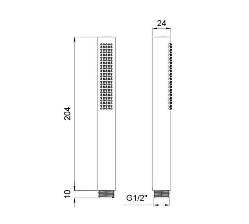 Ручной душ Almar хром E082126.CR