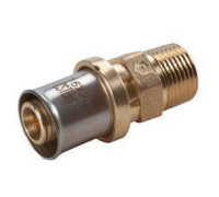 Переходник с наружной резьбой Giacomini R107 20x2-3/4 латунь R107Y047