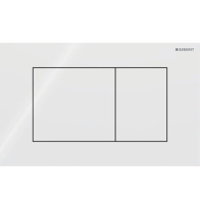 Клавиша смыва Geberit Sigma40 для двойного смыва квадратная белый 115.629.SI.1