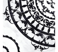 Вставка напольная Cersanit Oriental черно-белая 42х42 см OE6R442