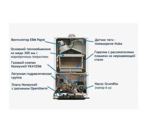 Котел газовый настенный BAXI ECO Life 1.31F 31 кВт одноконтурный 7814108