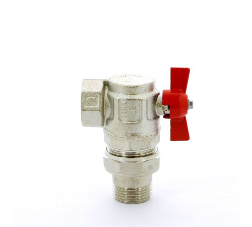 Кран шаровой ITAP IDEAL 1 НВ угловой с разъемным соединением бабочка 298