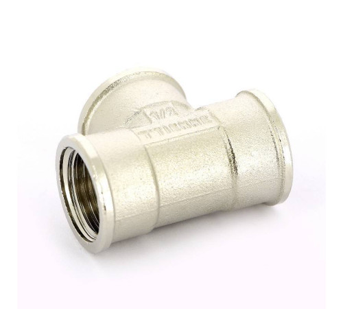 Тройник никелированный Tiemme 1/2 ВР-ВР-ВР 1500061