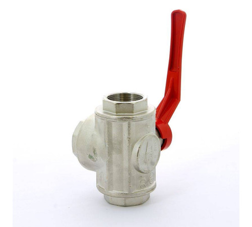 Кран шаровой Itap трехходовой L-порт ВВ рычаг 1 1/2 1280112