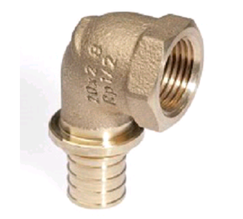 Угольник-переходник Rehau RAUTITAN RX+ 20-Rp 1/2 ВР бронза 14563553001