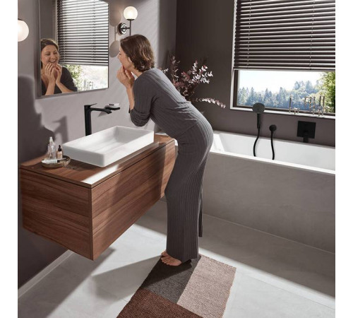 Ручной душ Hansgrohe Pulsify 105 3jet Relaxation EcoSmart черный матовый 24111670