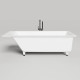 Ванна встраиваемая Salini Cascata 180х80х60 см S-Sense белый матовый с донным клапаном 104513M
