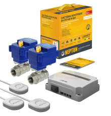Система контроля протечек воды Neptun Bugatti Base 1/2 (модуль Base, 3 датчика SW005, 2 крана Bugatti Pro 220В) 100035530000