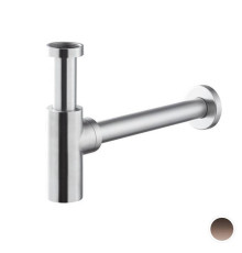 Сифон для раковины Newform X-STEEL 316 под донный клапан 300 мм цвет PVD Brushed copper bronze 244X.59.067