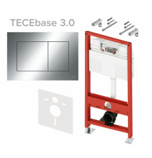 Инсталляция для унитаза TECE TECEbase 3.0 500х230х1320 мм клавиша TECEnow хром N500412