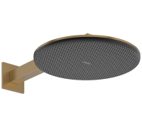 Верхний душ hansgrohe Raindance Alive S 300 мм 2 режима с кронштейном 390 мм бронза 24540140