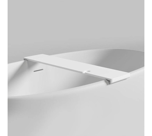 Полка для ванны Salini Gabbiano 900х200х72 мм S-Stone белая матовая 1906202M