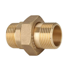 Соединение разъемное прямое Gappo латунное 3/4 НРх3/4 НР G1227