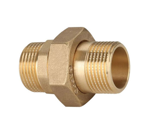 Соединение разъемное прямое Gappo латунное 3/4 НРх3/4 НР G1227