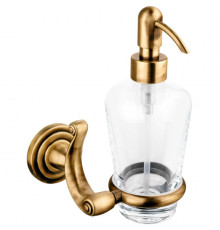 Дозатор для жидкого мыла Migliore On стеклянный бронза ON12792