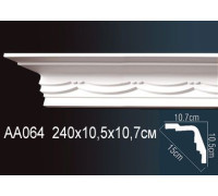 Карниз потолочный Perfect AA064 полиуретановый с рисунком AA064