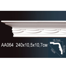 Карниз потолочный Perfect AA064 полиуретановый с рисунком AA064