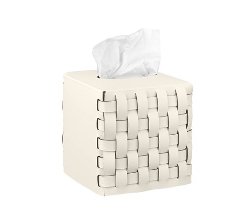 Салфетница ADJ Bottega 12х12х12 см панна котта/белый 0115.16/10