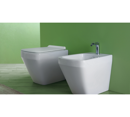 Унитаз приставной SIMAS Baden Baden безободковый 56х36 см белый F91/BB01bi