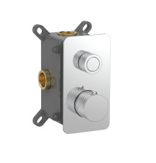 Термостат встраиваемый AQUAMET Siena 1 потр. с рег. напора и внутр. частью хром AQM8810CR