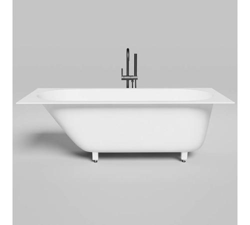 Ванна встраиваемая Salini Ornella Kit 170х75х60 см S-Stone белый матовый 102421M