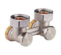 Узел нижнего подключения радиатора Giacomini R388X012 угловой 1/2 x 3/4 EK R388X012