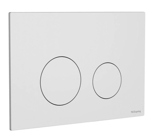 Панель смыва для унитаза TECE TECEspring пластиковая белая матовая S240926