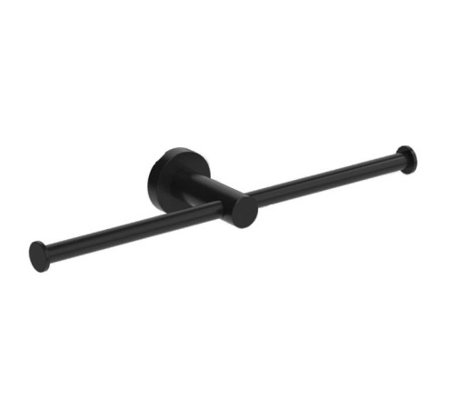 Держатель для туалетной бумаги двойной Colombo Design Plus черный матовый W4990.NM