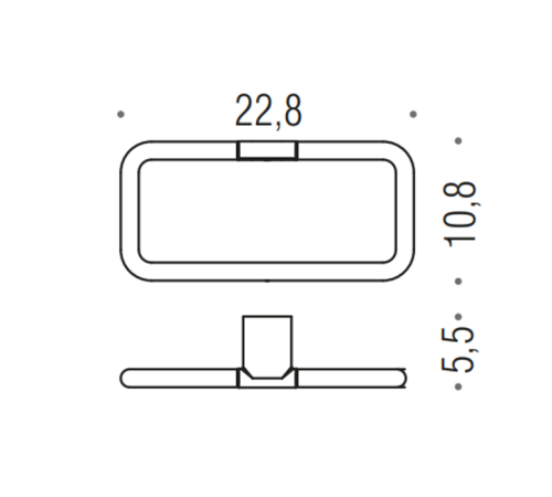 Полотенцедержатель-кольцо Colombo Design Mini черный матовый B4031.NM
