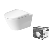 Унитаз подвесной Duravit D-Neo 370x540x360 мм безободковый с сиденьем 45770900A1