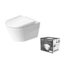 Унитаз подвесной Duravit D-Neo 370x540x360 мм безободковый с сиденьем 45770900A1