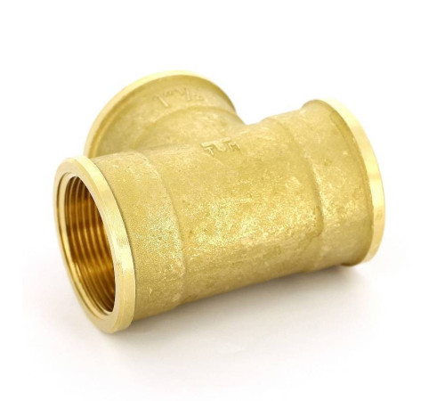 Тройник латунный Tiemme 1 1/2 ВР 1500078