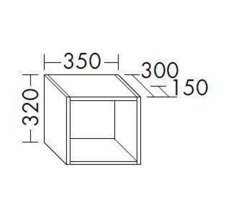 Полка Burgbad Flex Дуб декор Flanelle / белый матовый OSJV035F2239K0463